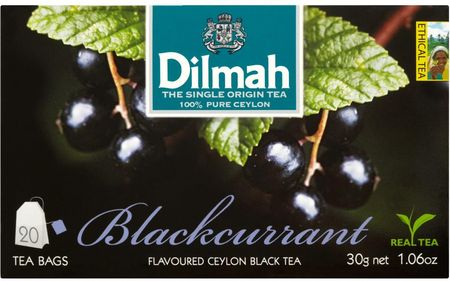Dilmah Czarna Herbata Aromat Czarnej Porzeczki 20X1.5g