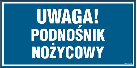 Libres Polska Sp Pa551 Uwaga Podnośnik Nożycowy (10x5 Cm, Pn Płyta 1Mm)