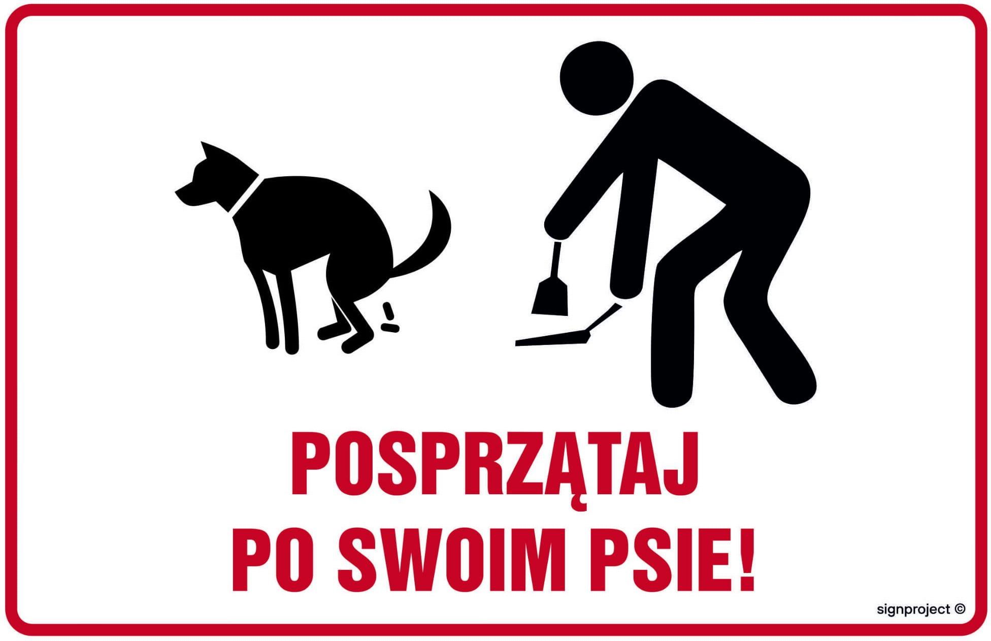 Libres Polska Sp Nc132 Posprzątaj Po Swoim Psie 75x50 Cm Fn Folia Samoprzylepna Ceny I 5363