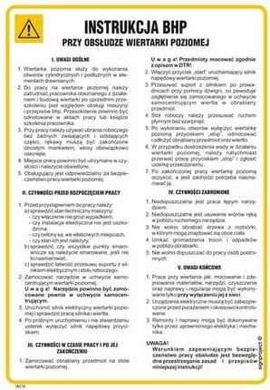 Libres Polska Sp Iac16 Instrukcja Bhp Przy Obsłudze Prasy Mechanicznej Krawędziowej (24,5x35 Cm, Fn Folia Samoprzylepna)