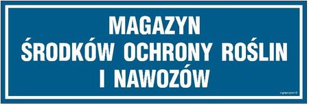 Libres Polska Sp Nd013 Magazyn Środków Ochrony Roślin I Nawozów (75x25 Cm, Pn Płyta 1Mm)