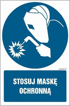 Libres Polska Sp Gl027 Stosuj Maskę Ochronną (25x37,5 Cm, Kn Folia Podłogowa)