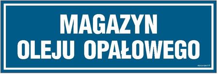 Libres Polska Sp Pa354 Magazyn Oleju Opałowego (30x10 Cm, Fn Folia Samoprzylepna)