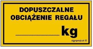 Libres Polska Sp Nc095 Dopuszczalne Obciążenie Regału ....... Kg (20x10 Cm, Bn Płyta Żółta 0,6Mm)