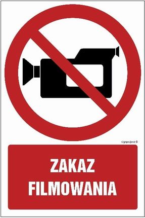 Libres Polska Sp Gc029 Zakaz Filmowania (70x105 Cm, Ts Płyta Td Foto.)