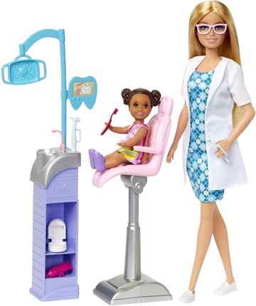 Barbie Kariera Dentystka Zestaw z lalką i akcesoriami HKT69