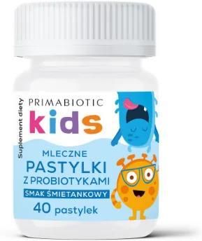 Primabiotic Kids mleczne Pastylki Z Probiotykami Śmietanka 40Szt.