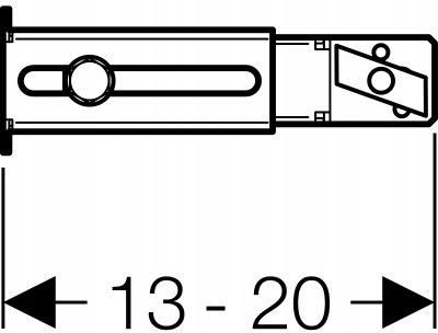 Akcesoria Do Hydrauliki Geberit Duofix Wsporniki Dystansowe Delta Basic