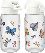 Zdjęcie ION8 BUTELKA NA WODĘ BIDON RECYCLON 350ML BIAŁY MOTYLE - Bisztynek