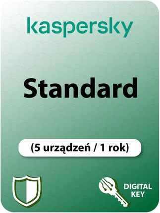 Kaspersky Standard (EU) (5 narzędzie / 1 rok) (Cyfrowy klucz licencyjny)
