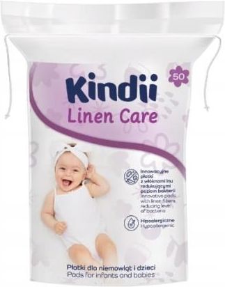 Kindii Linen Care Płatki dla niemowląt 50szt