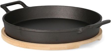 Homla Patelnia żeliwna z dwoma uchwytami i podkładką (163029)