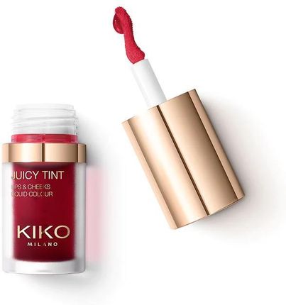 Kiko Milano Juicy Tint Lips & Cheeks Liquid Colour Pomadka Do Ust I Róż Do Policzków 2W1 02 Cherry Touches 5Ml