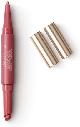 Kiko Milano Beauty Essentials 2-In-1 Long Lasting Matte Lipstick & Pencil Matowa Pomadka I Kredka O Trwałości Do 8H 05 Revitalizing Cherry 0.9G