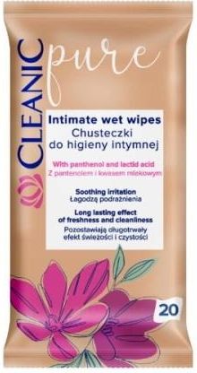 Cleanic Pure Chusteczki do higieny intymnej 20szt