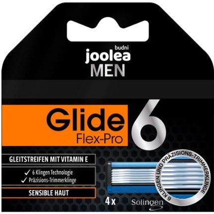 Joolea Men Glide Flex-Pro 6 Wkłady Do Maszynki 4 Sztuki