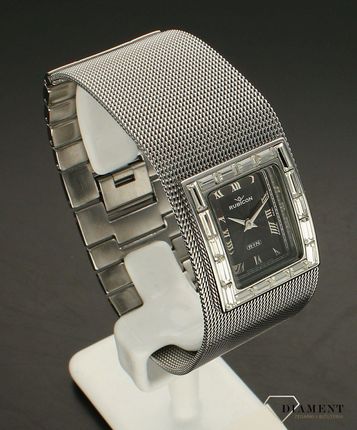 Zegarek damski Rubicon na biżuteryjnej szerokiej bransolecie RN10B17