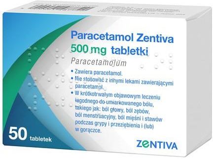 Zentiva Paracetamol 500 Mg 50Tabl