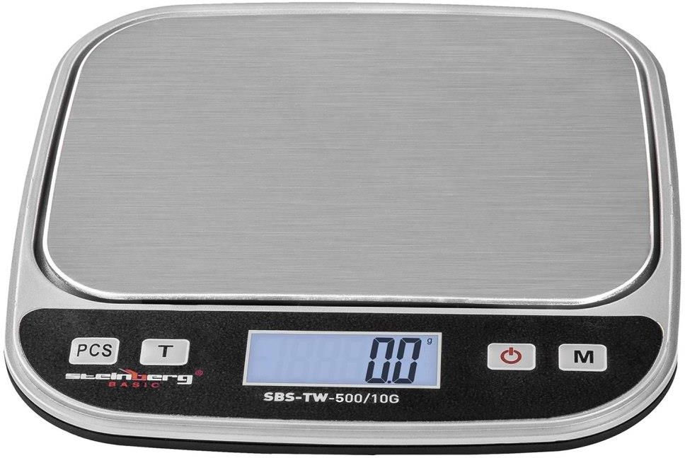 Bilancia Digitale Steinberg Systems - 15kg/0,5g, Acciaio Inox, LCD