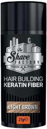 Włókna keratynowe do zagęszczenia włosów the Shave Factory Keratin Fiber Light Brown 21g
