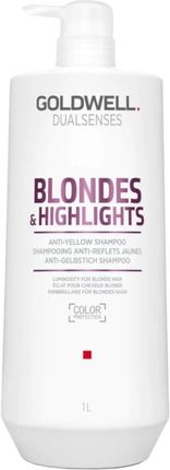 Goldwell Dualsenses Blondes & Highlights Anti-Yellow Shampoo Szampon Do Włosów Blond Neutralizujący Żółty Odcień 1000 Ml