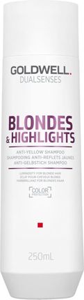 Goldwell Dualsenses Blondes & Highlights Anti-Yellow Shampoo Szampon Do Włosów Blond Neutralizujący Żółty Odcień 250Ml