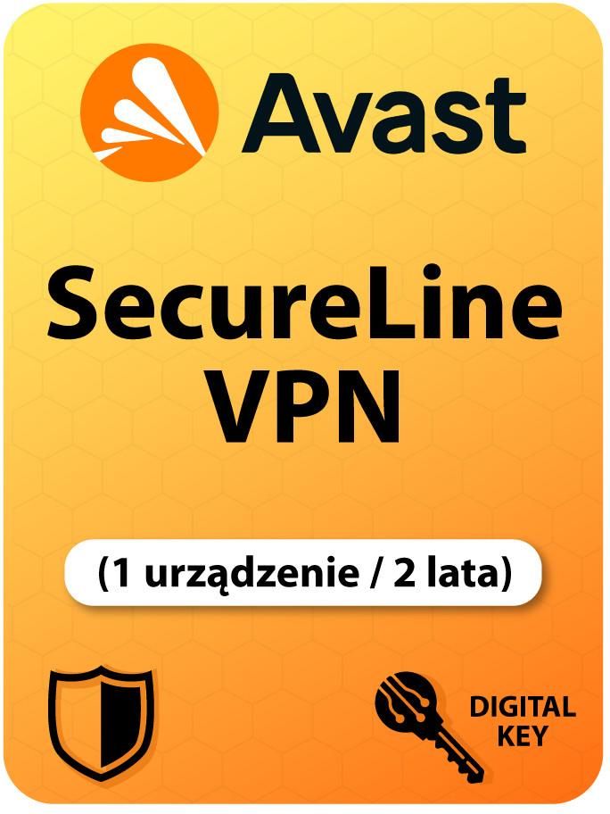 Avast SecureLine VPN (1 narzędzie/ 2 roky) (Cyfrowy klucz licencyjny) Ceny i opinie na Ceneo.pl