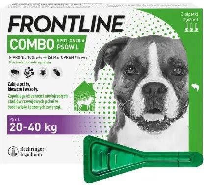 Boehringer Frontline Combo L Spot On Krople Przeciw Pchłom I Kleszczom Dla Psa