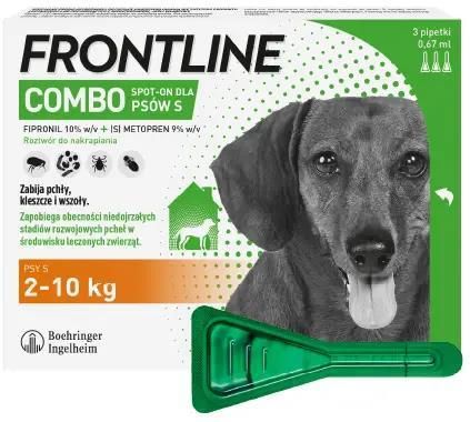 Boehringer Frontline Combo S Spot On Krople Przeciw Pchłom I Kleszczom Dla Psa