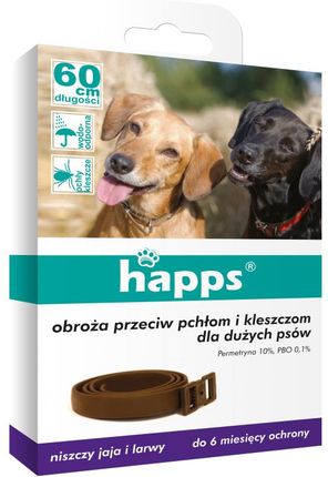 Obroża Happs przeciw pchłom i kleszczom dla małych psów 596-005