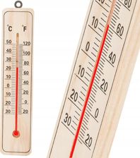 Zdjęcie Termometr Domowy Drewniany Wewnętrzny Zewnętrzny - Wrocław