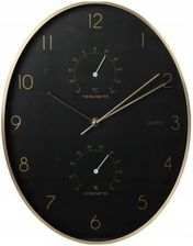 Koopman Zegar �cienny Do Salonu Czarny Okr�g�y 34Cm (Ko546775All)