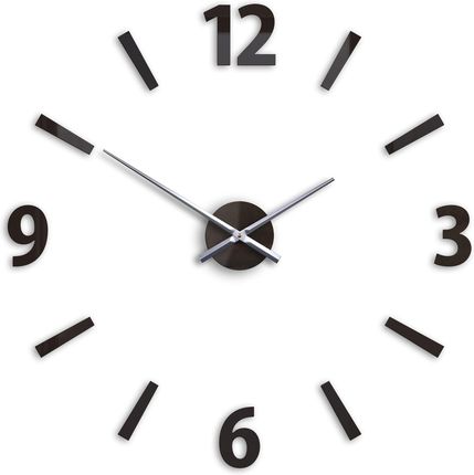 Modern Clock Zegar Ścienny Klaus Wenge Brąz 75Cm Duży