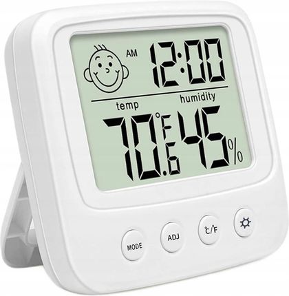 Termometr Higrometr Elektroniczny Wewnętrzny Zegar