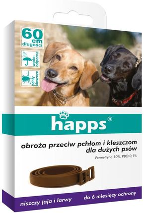 Obroża Happs przeciw pchłom i kleszczom dla dużych psów 596-006