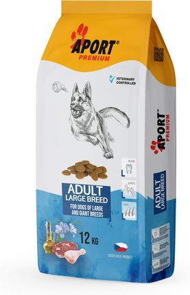 Aport Premium Adult Large Breed 23/11 12kg dla ras dużych i bardzo dużych Pełnoporcjowa ekonomiczna karma dla dorosłych psów ras dużych i bardzo dużyc