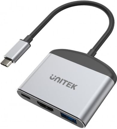 Adapter Unitek USB TYP-C na HDMI 8K, USB-A, USB-C 100W (D1102A)