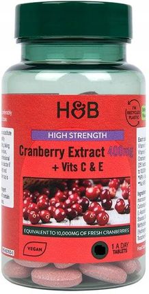 Holland & Barrett Cranberry Extract Żurawina Z Wit. C E 60 Tabl