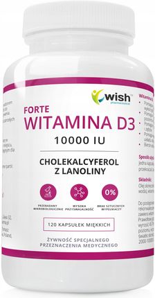 Wish Pharmaceutical Witamina D3 10000Iu  120 Kaps