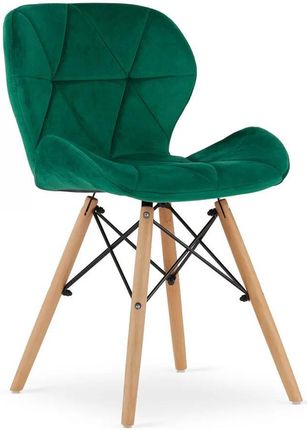 Elior Zielone Pikowane Krzesło Do Salonu Zeno 4X 29080