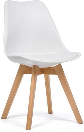 Home Design Krzesło Dublin Skandynawskie Z Poduszką Białe 46