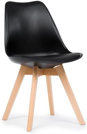 Home Design Krzesło Dublin Skandynawskie Z Poduszką Czarne 48