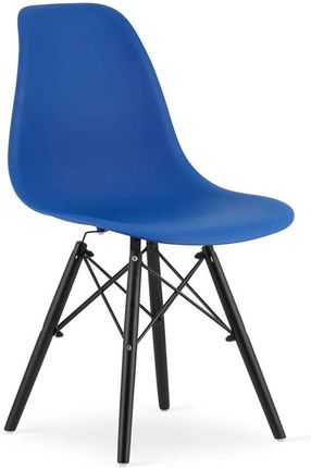 Elior Niebieskie Minimalistyczne Krzesło Naxin 3X 28794