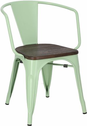 D2 Design Krzesło Niort Arms Wood Zielone Sosna Szczotkowana 27996