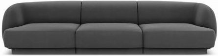 Beso Sofa Miley 3 Osobowa Szary Aksamit 11817