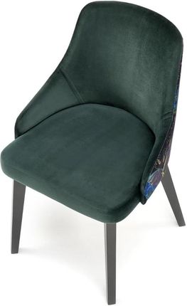 Halmar Krzesło Tapicerowane Endo Velvet Zielone V-Pl-Endo-Czarny-C.Zielony