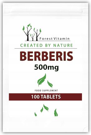 Forest Vitamin Berberys Ekstrakt 500mg Berberyna Zdrowie 100 tabl