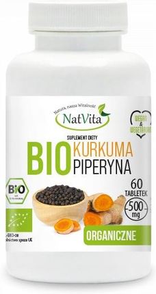 Natvita Bio Kurkuma+bio piperyna ekstrakt 60tabl