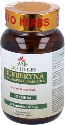 Bio Herbs Berberyna + sylimaryna i karczoch 60 kaps