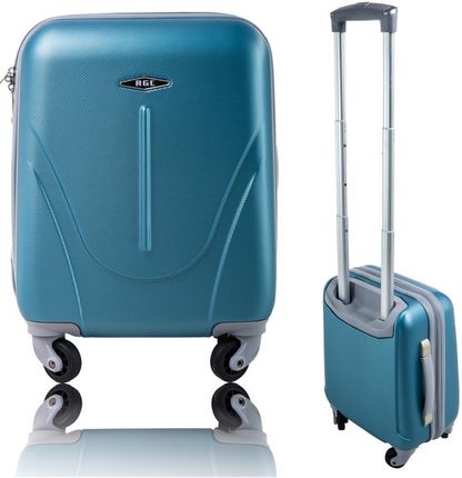 Mała walizka kabinowa PELLUCCI RGL 883 SS Metaliczno niebieska